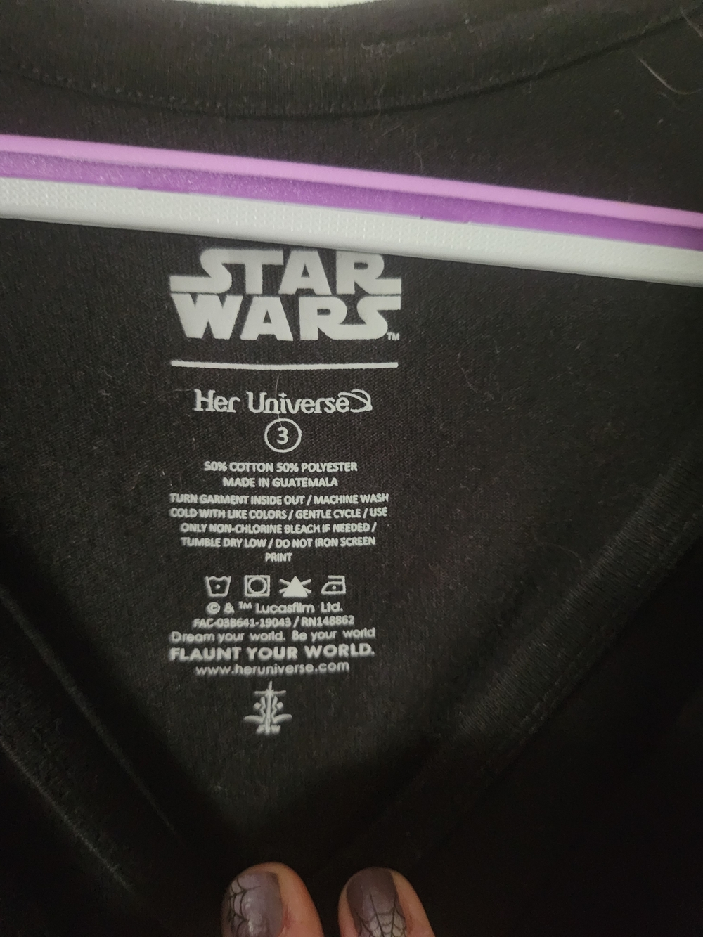 Torrid Star Wars Black Darth Vader Graphic Tee  Sz 3 - Picture 3 of 4